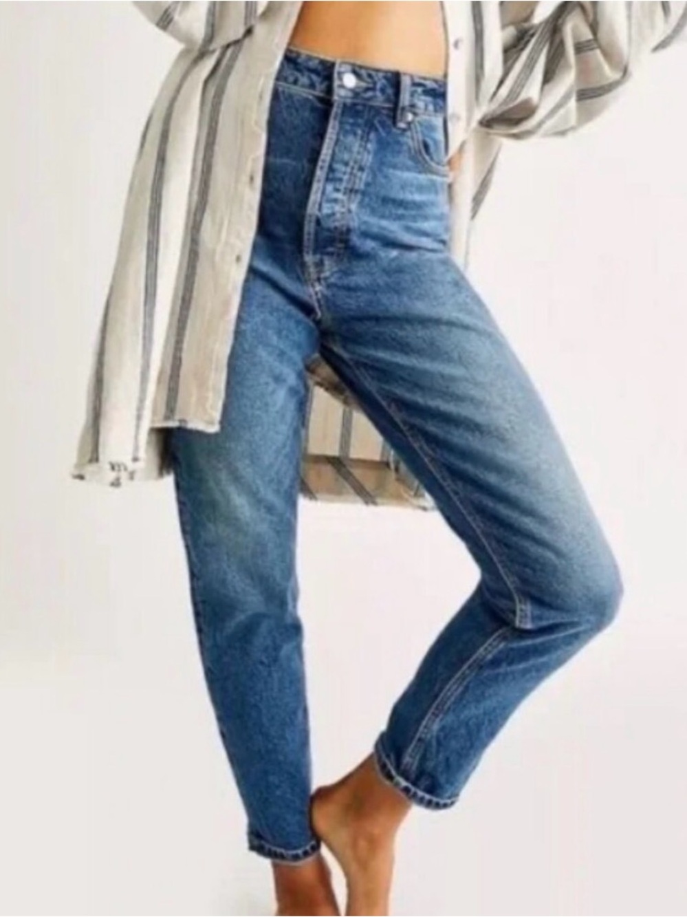 Topshop Light Blue Mom Jeans 30